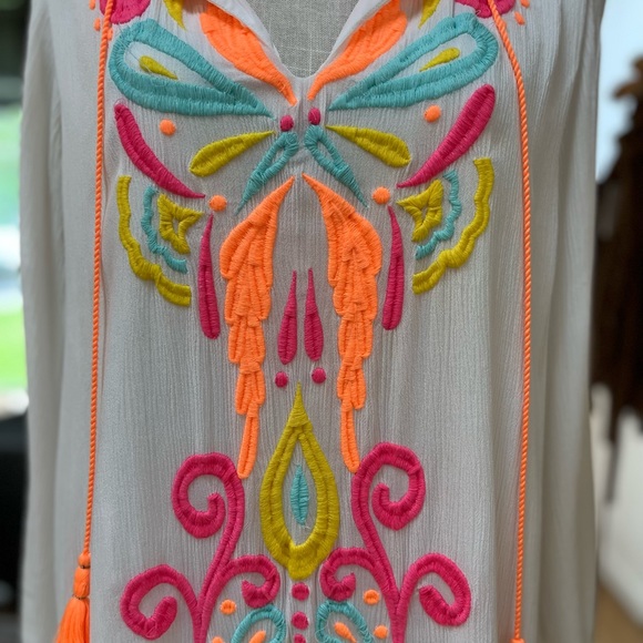 Lilly Pulitzer 🦩 Ellie Tunic Dress, Resort White, Large 🏝️ GUC - Picture 5 of 10